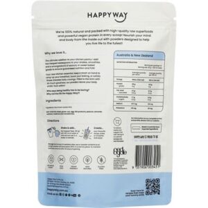 HAPPY WAY
Vegan Protein Powder Flavourless 500g