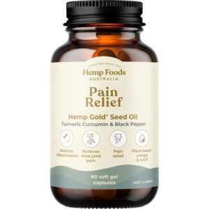 Pain Relief with Hemp Gold Seed Oil 60 Caps